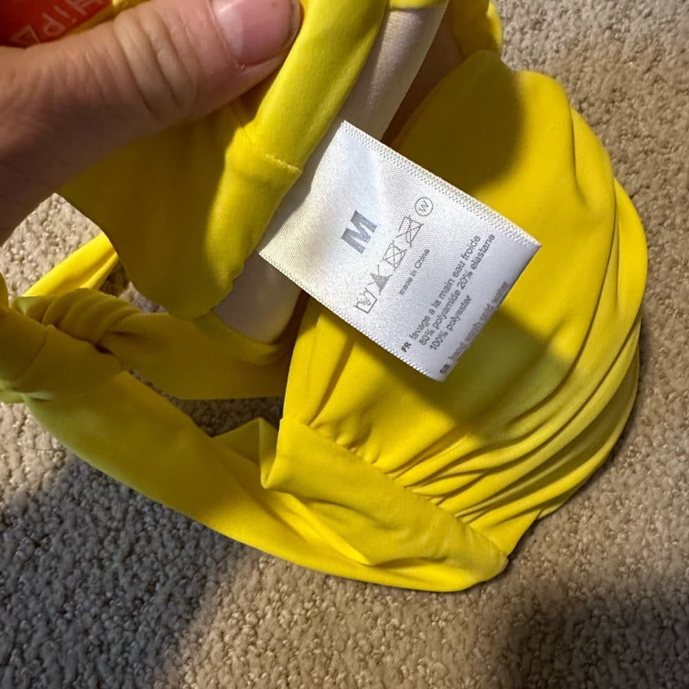 Amenapih strapless bikini top yellow - Thumbnail 4