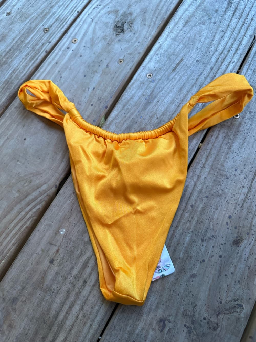 NWT Agua Bendita Elsa Arabella bikini bottoms gold - Thumbnail 3