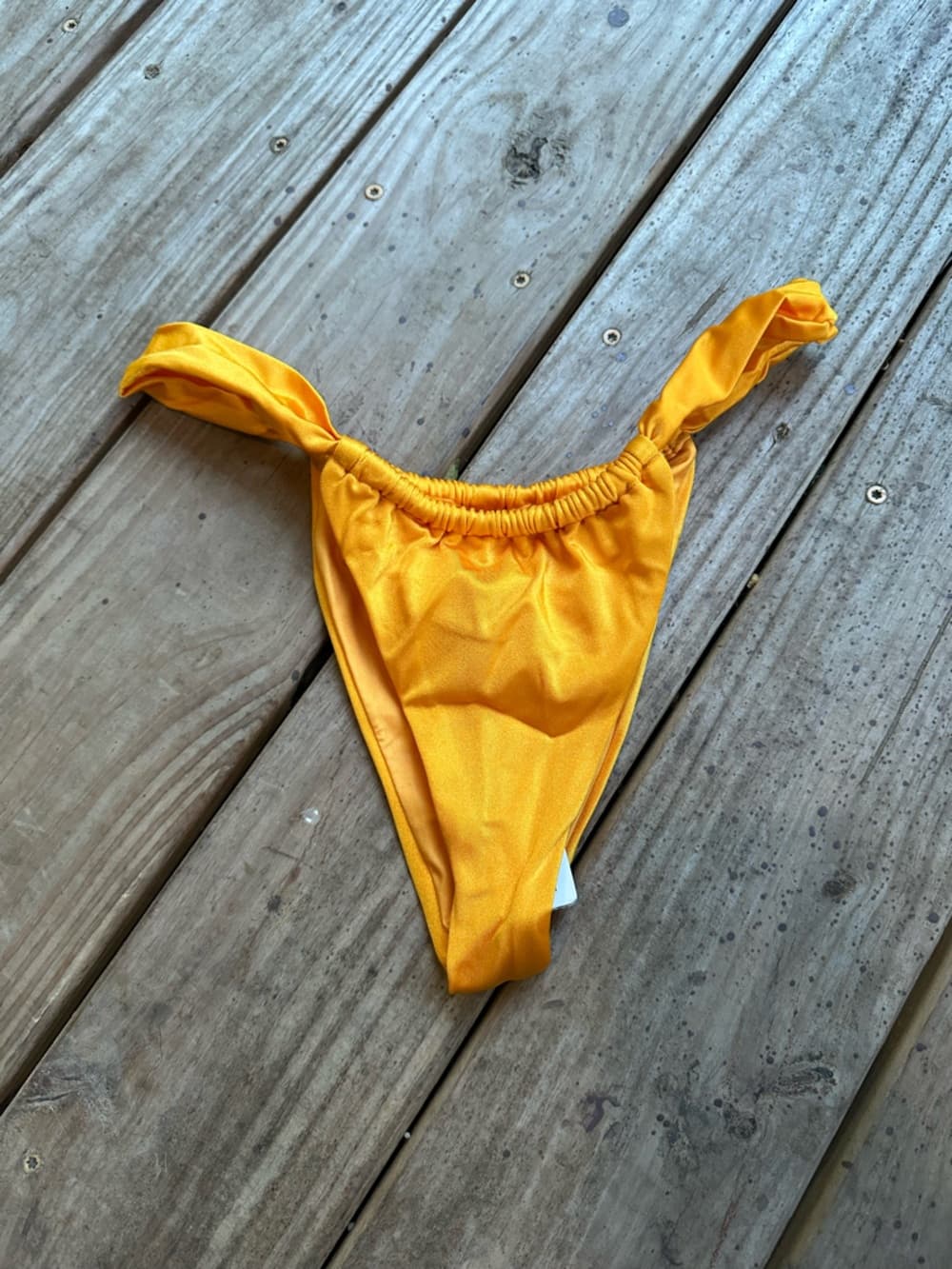 NWT Agua Bendita Elsa Arabella bikini bottoms gold