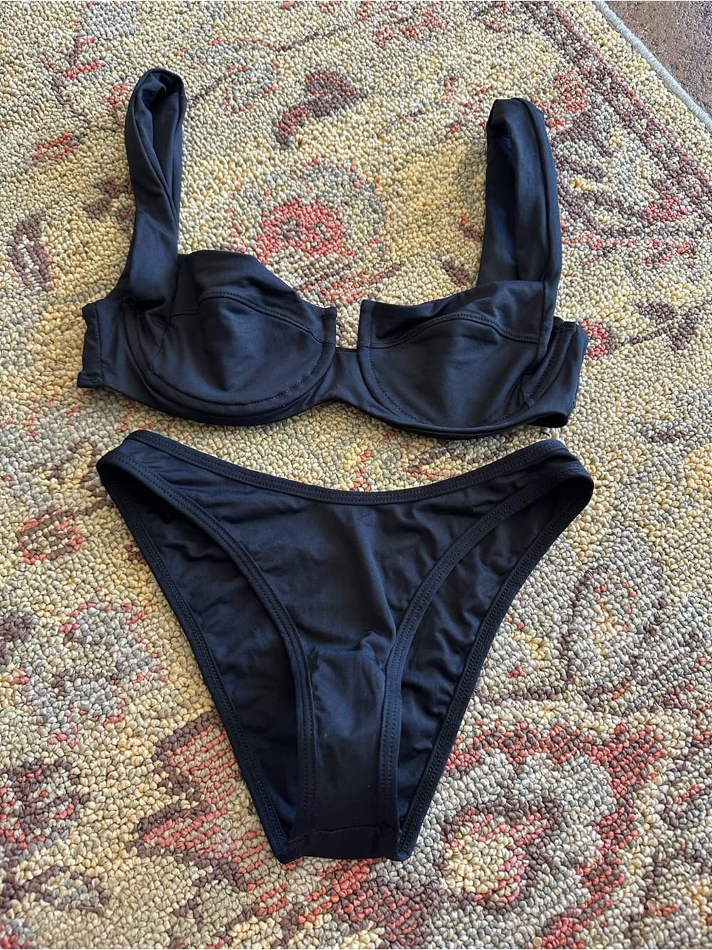 NWOT L*Space Mako Leilani bikini set black