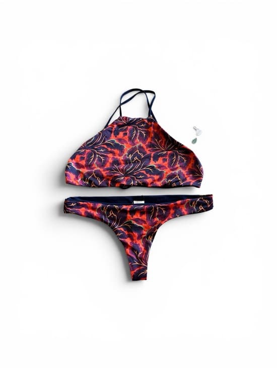 NWT L*Space Fleur Liberty Fabrics Luna Itsy Cut bikini set small - Thumbnail 6