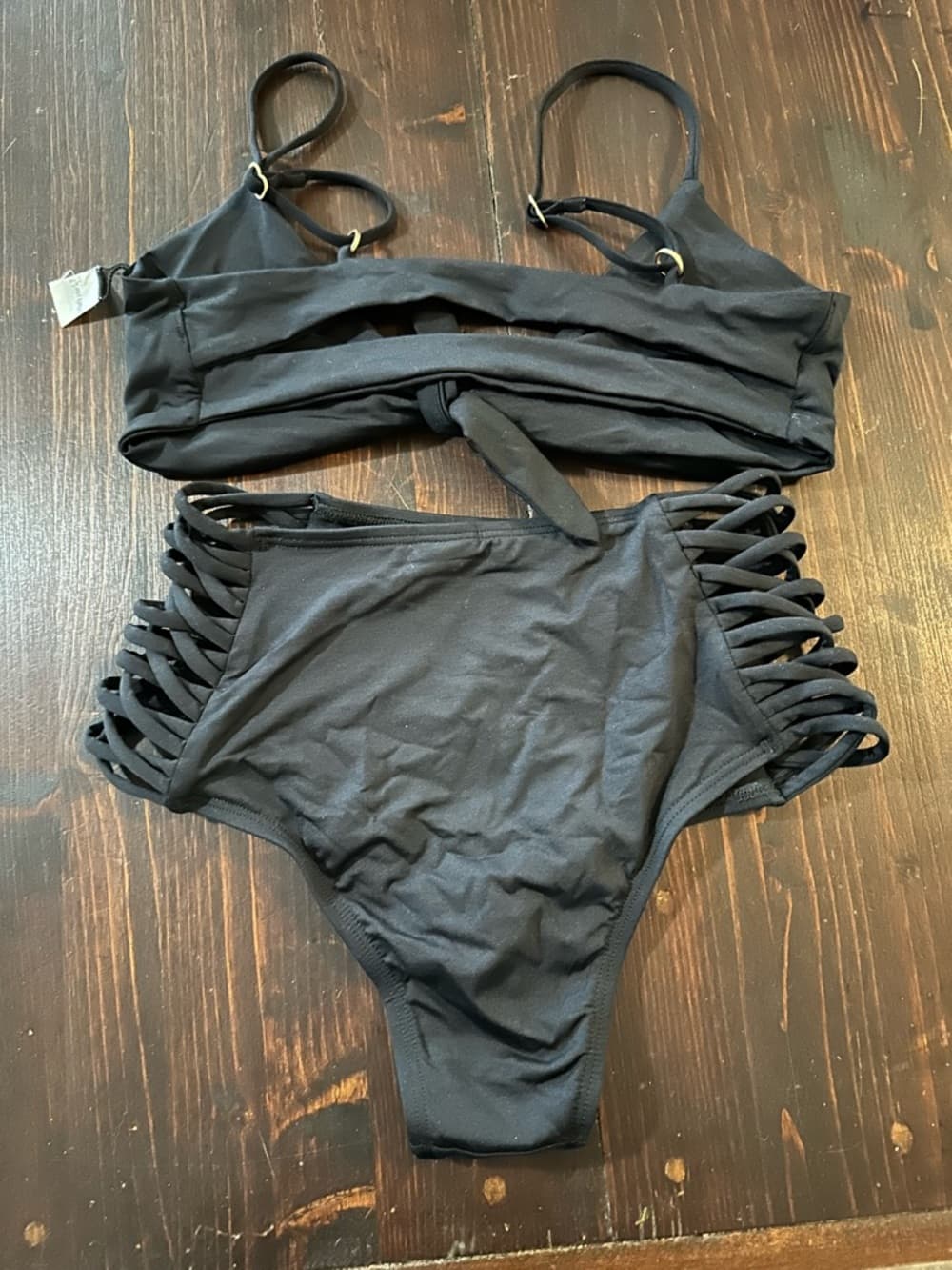 NWOT L*Space high waist bikini set black - Thumbnail 2