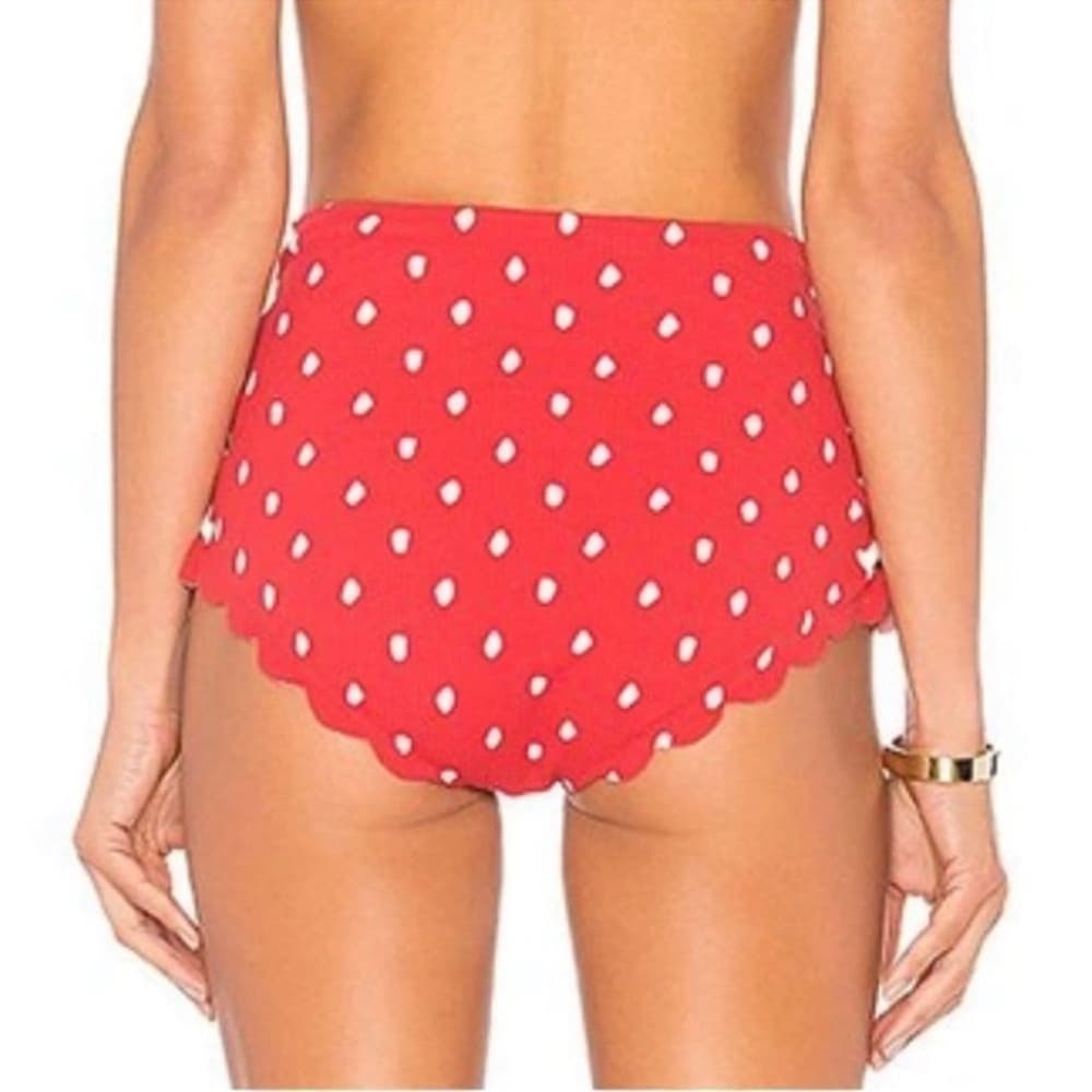 Marysia Swim Palm Springs polka-dot lace up bikini bottom