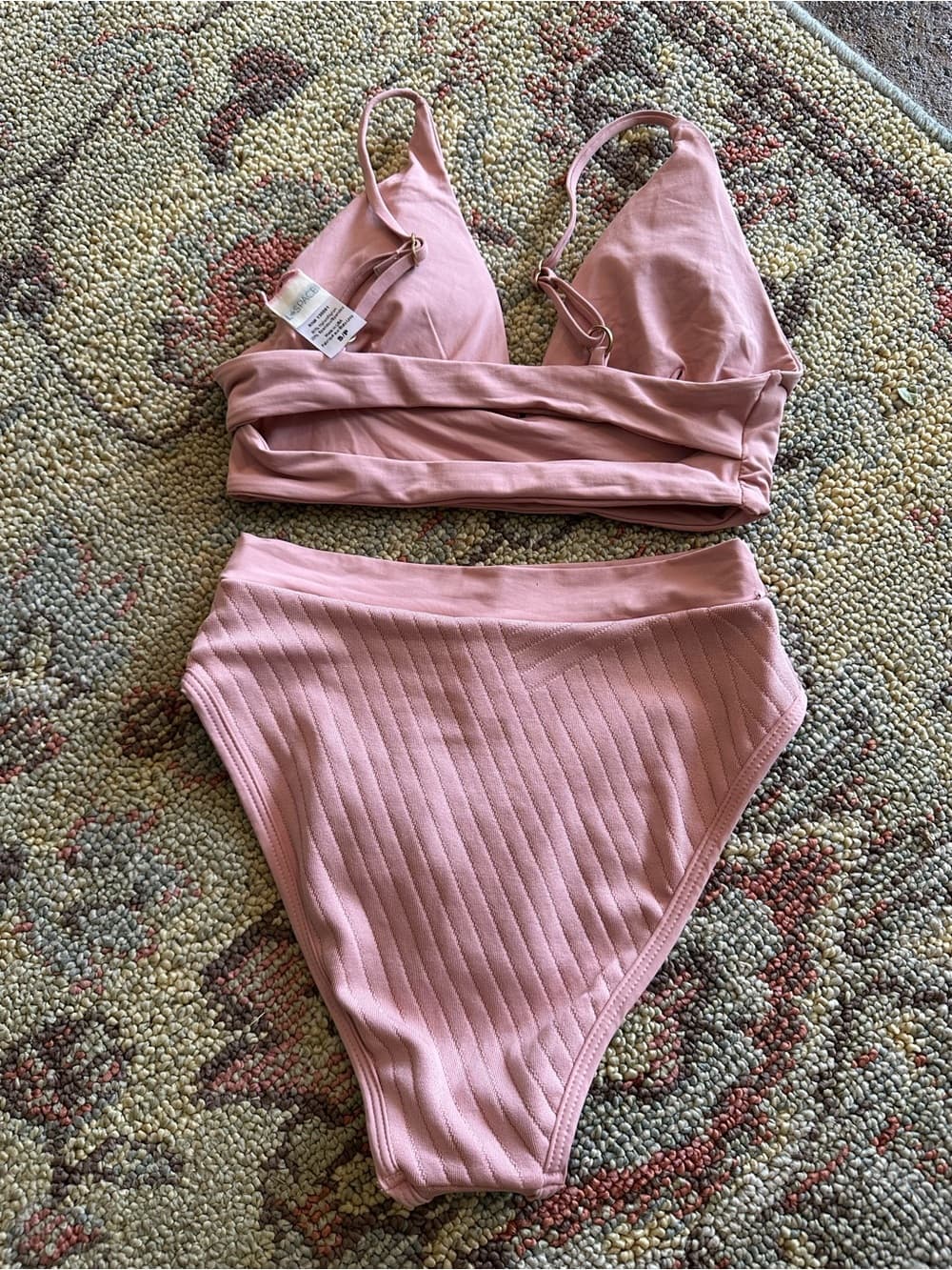 NWOT L*Space Olivia Frenchi bikini set rose small - Thumbnail 3