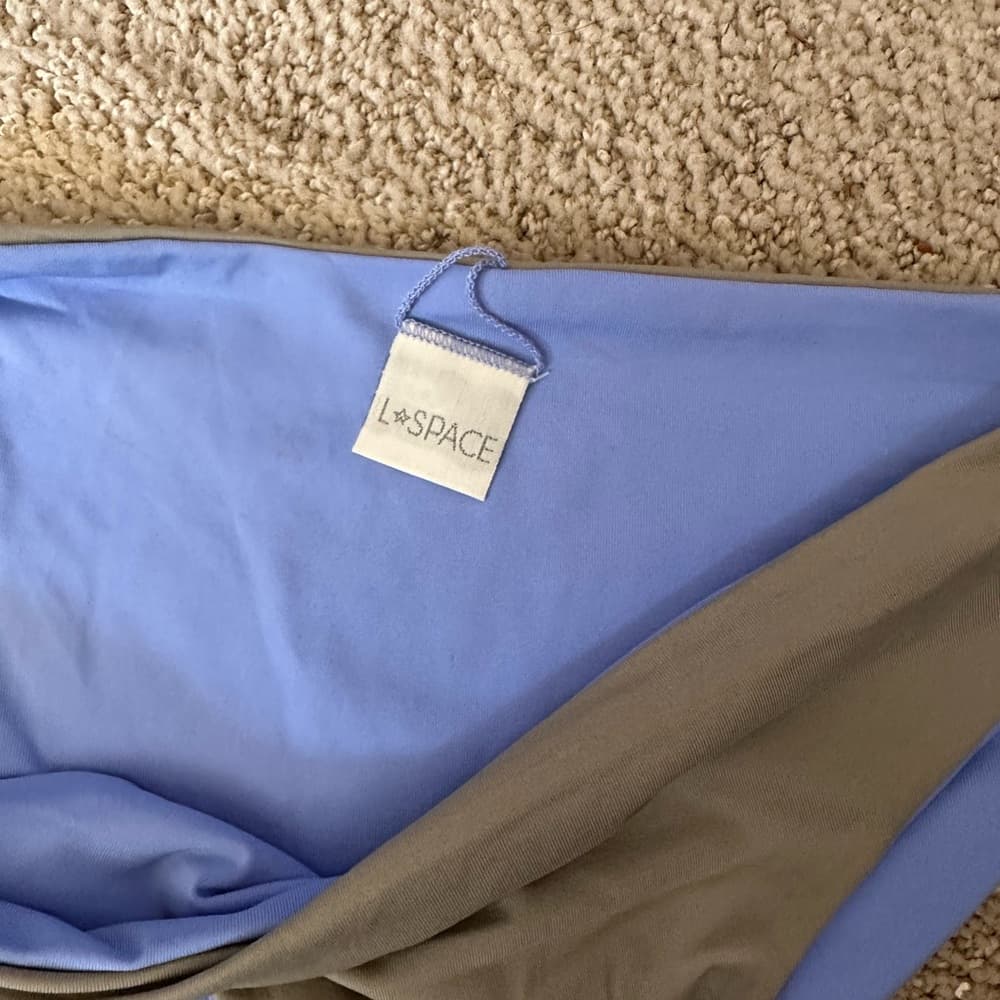 NWOT L*Space reversible bikini bottoms grey lilac - Thumbnail 2
