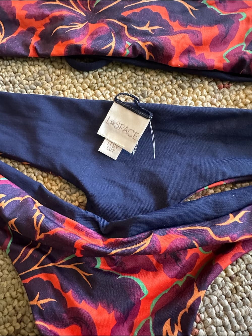 NWT L*Space Fleur Liberty Fabrics Luna Itsy Cut bikini set small - Thumbnail 2