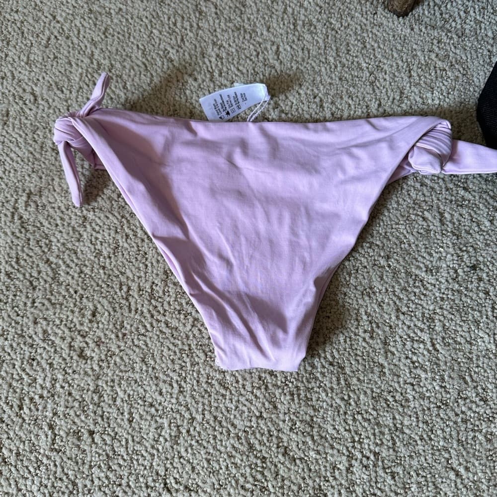 NWOT L*Space side tie bikini bottoms lilac - Thumbnail 4