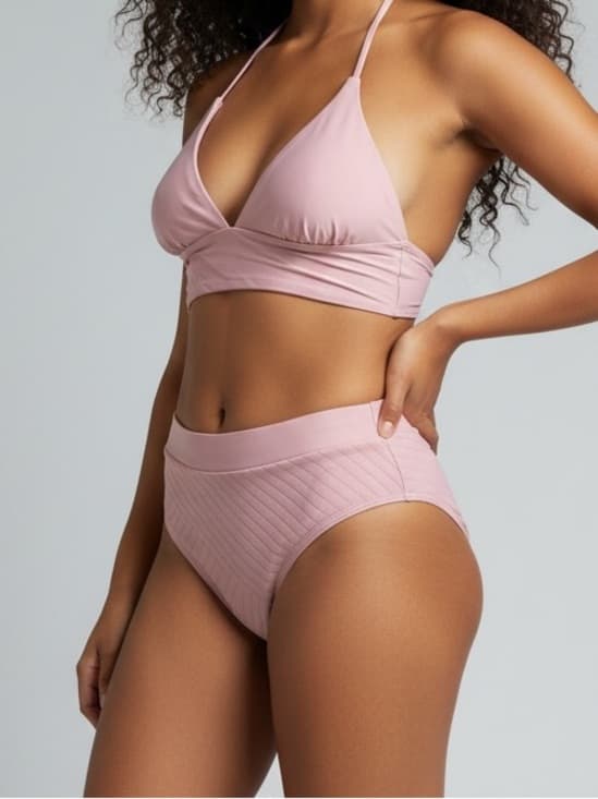 NWOT L*Space Olivia Frenchi bikini set rose small - Thumbnail 6