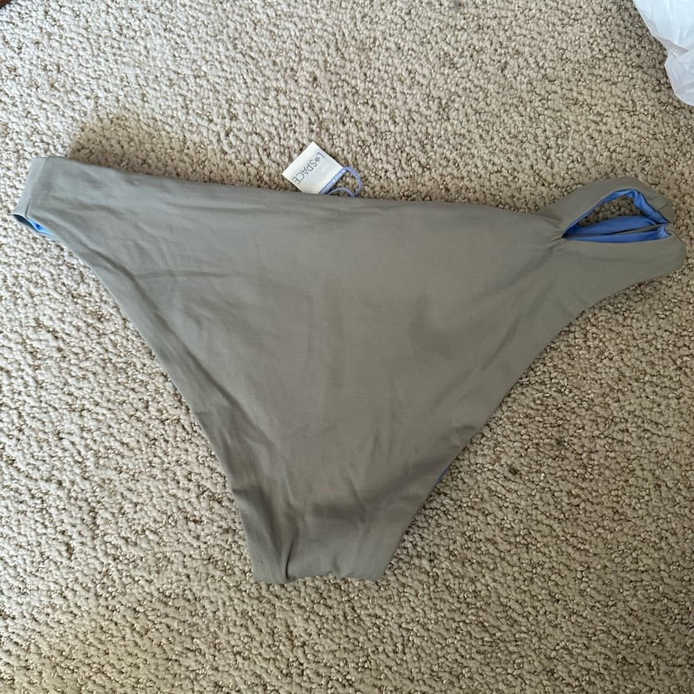 NWOT L*Space reversible bikini bottoms grey lilac - Thumbnail 3
