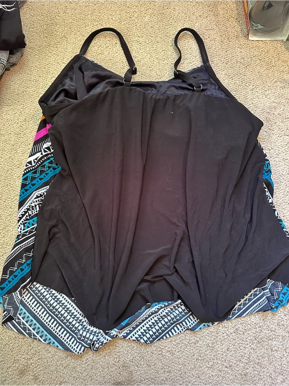 Trimshaper Concentric Corners Hank tankini top - Thumbnail 5