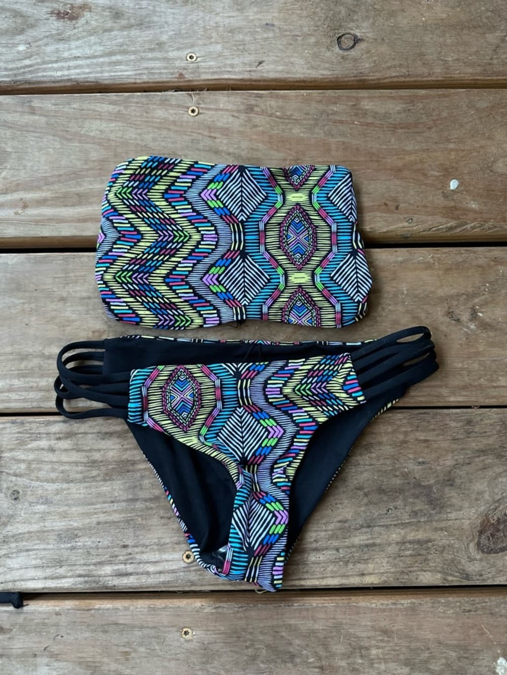 NWOT L*Space Low Down tribal bikini set