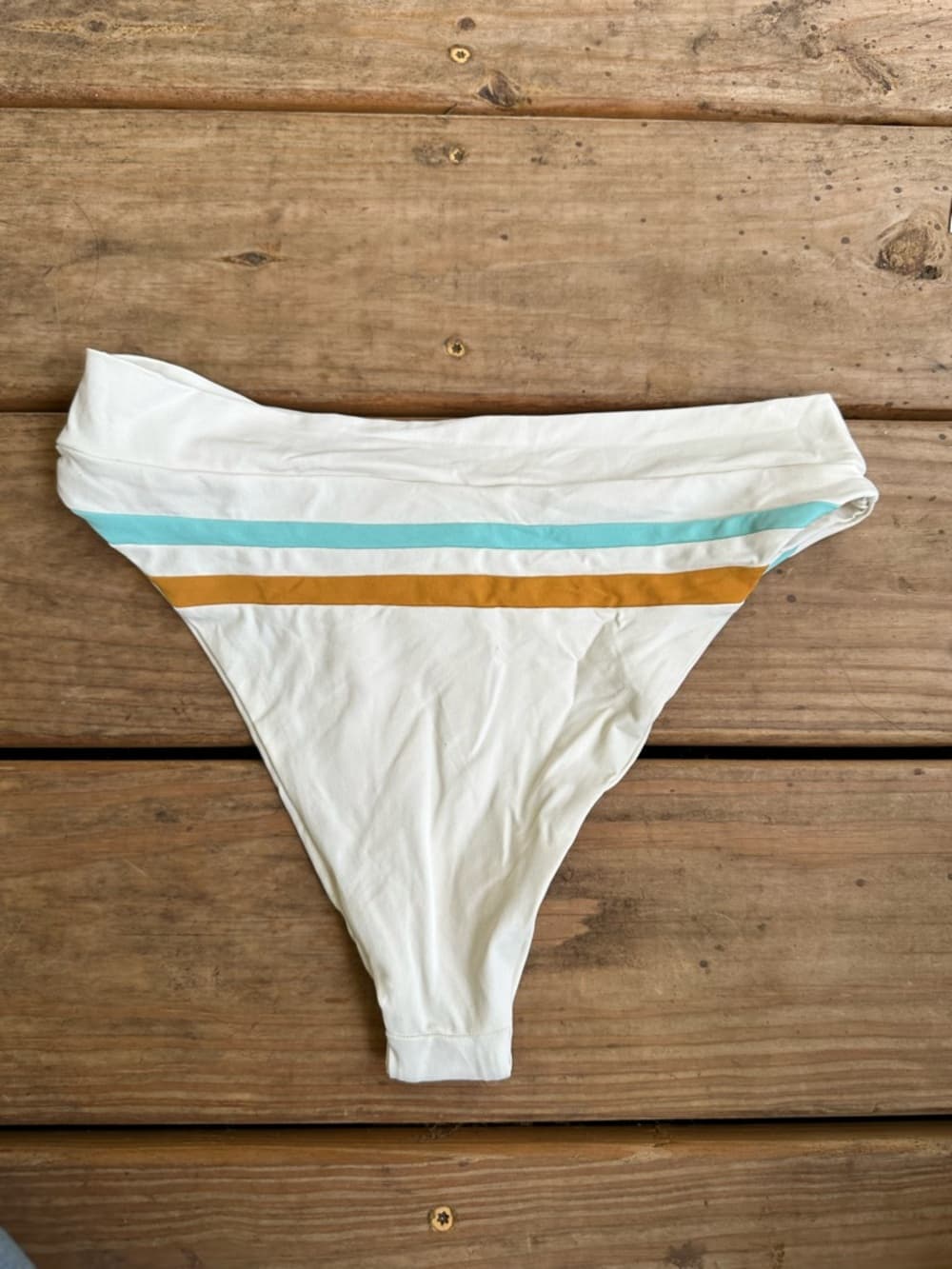 NWT L*Space Wilson Bitsy cut high waist striped bikini bottoms - Thumbnail 4
