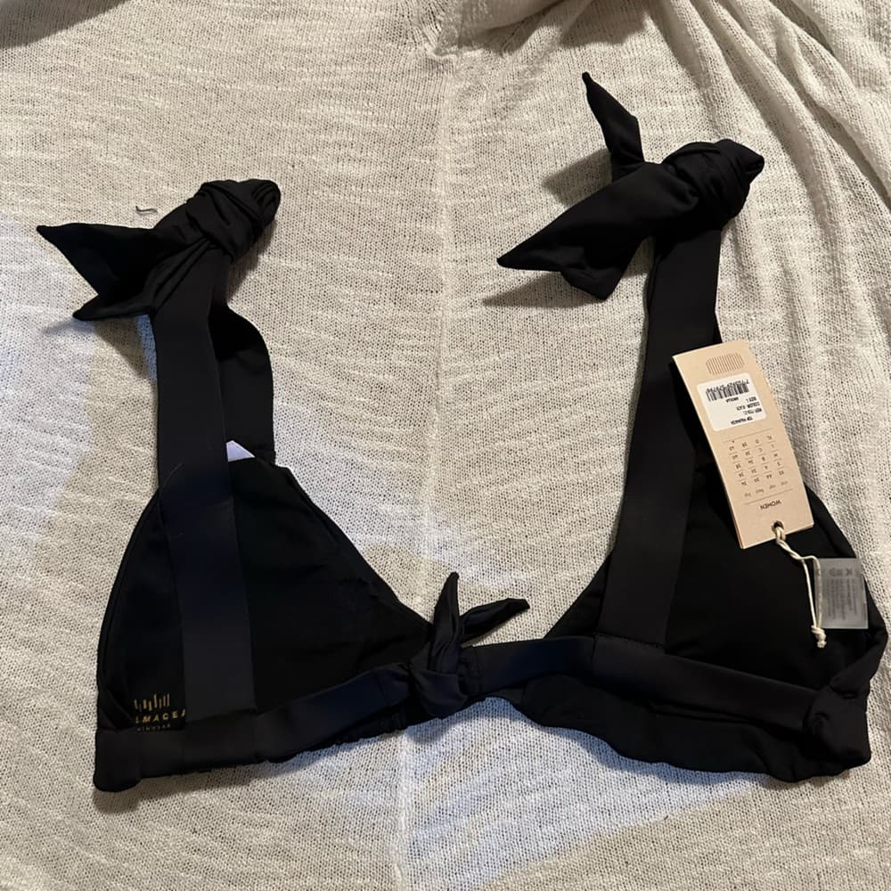 NWT Palmacea Tiza bikini top black large - Thumbnail 4