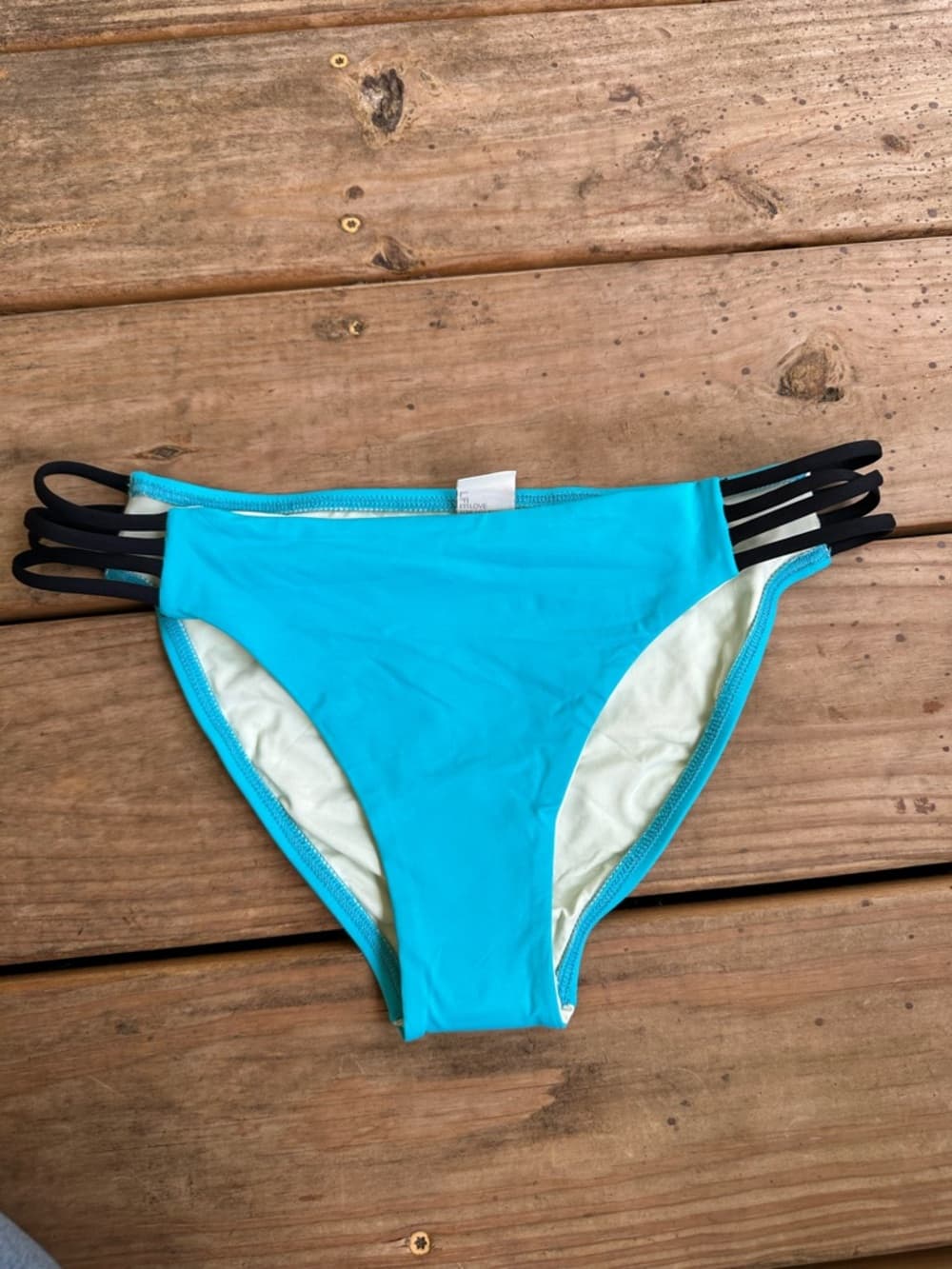 NWOT L*Space Low Down bikini bottoms turquoise - Thumbnail 2