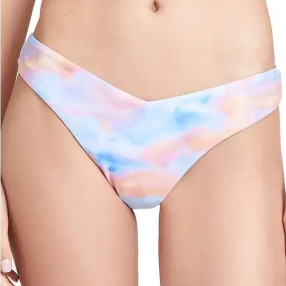 NWT WeWoreWhat Delilah bikini bottoms sunset multi - Thumbnail 4