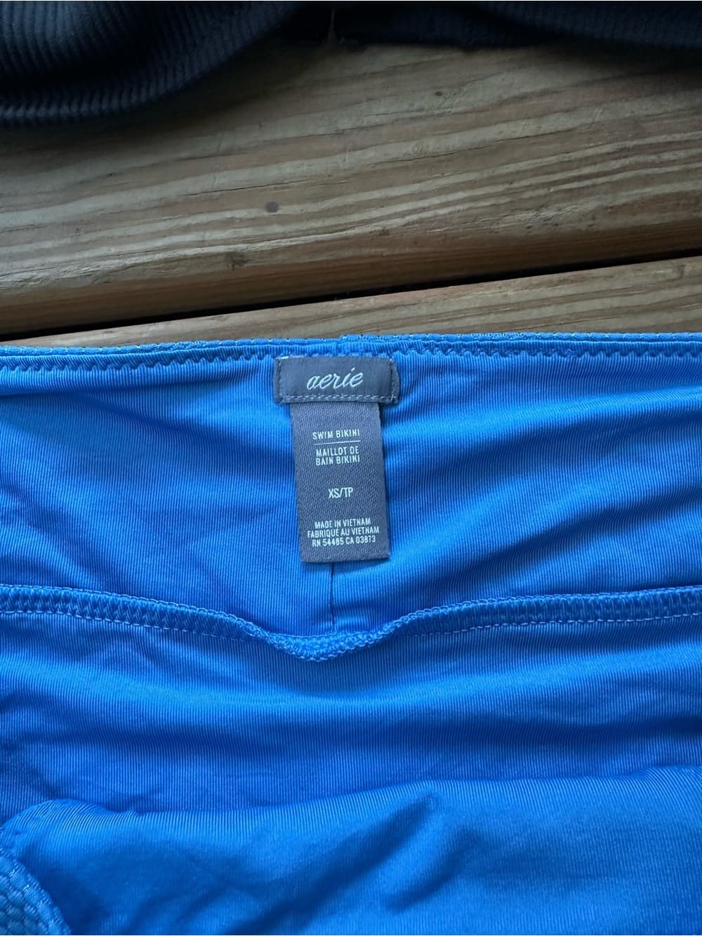 Aerie bikini set blue black