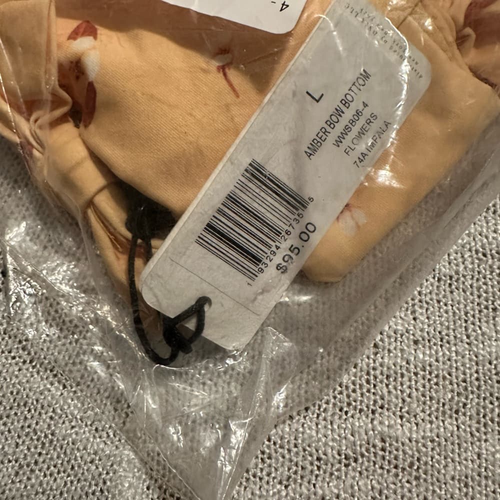 NWT WeWoreWhat Amber bow bikini bottoms - Thumbnail 3