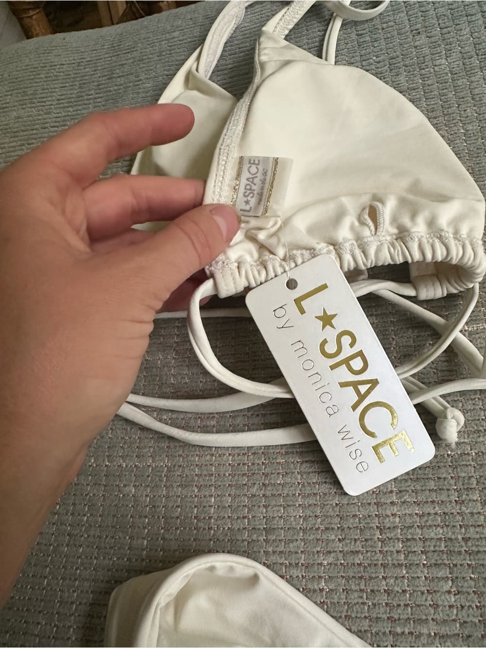 NWT L*Space Lexie bikini set off white extra small - Thumbnail 2