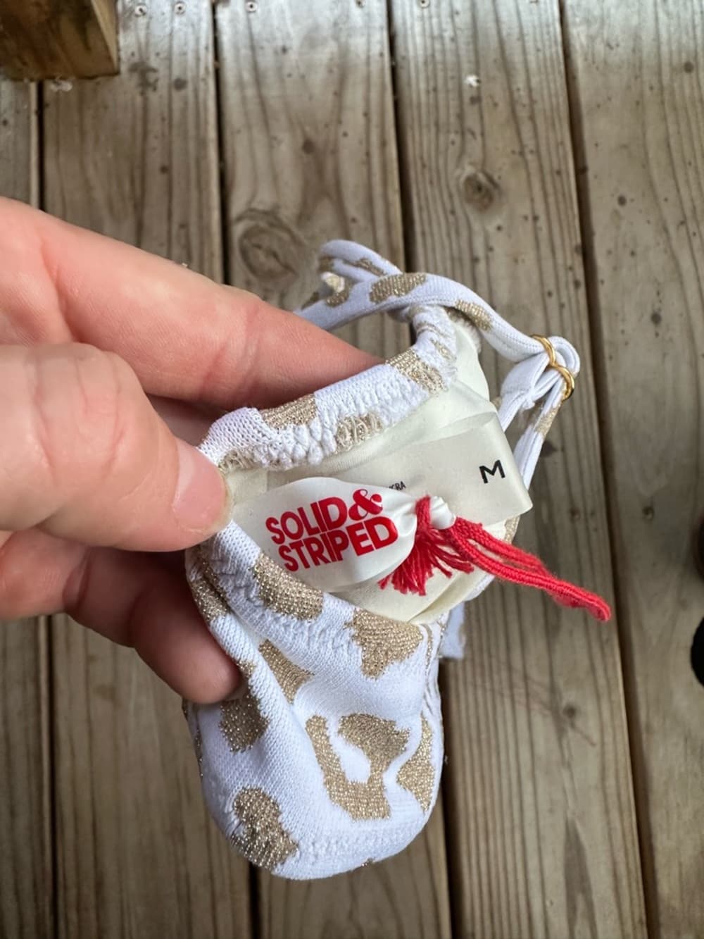 NWOT Solid and Striped Daphne bikini top leopard - Thumbnail 2