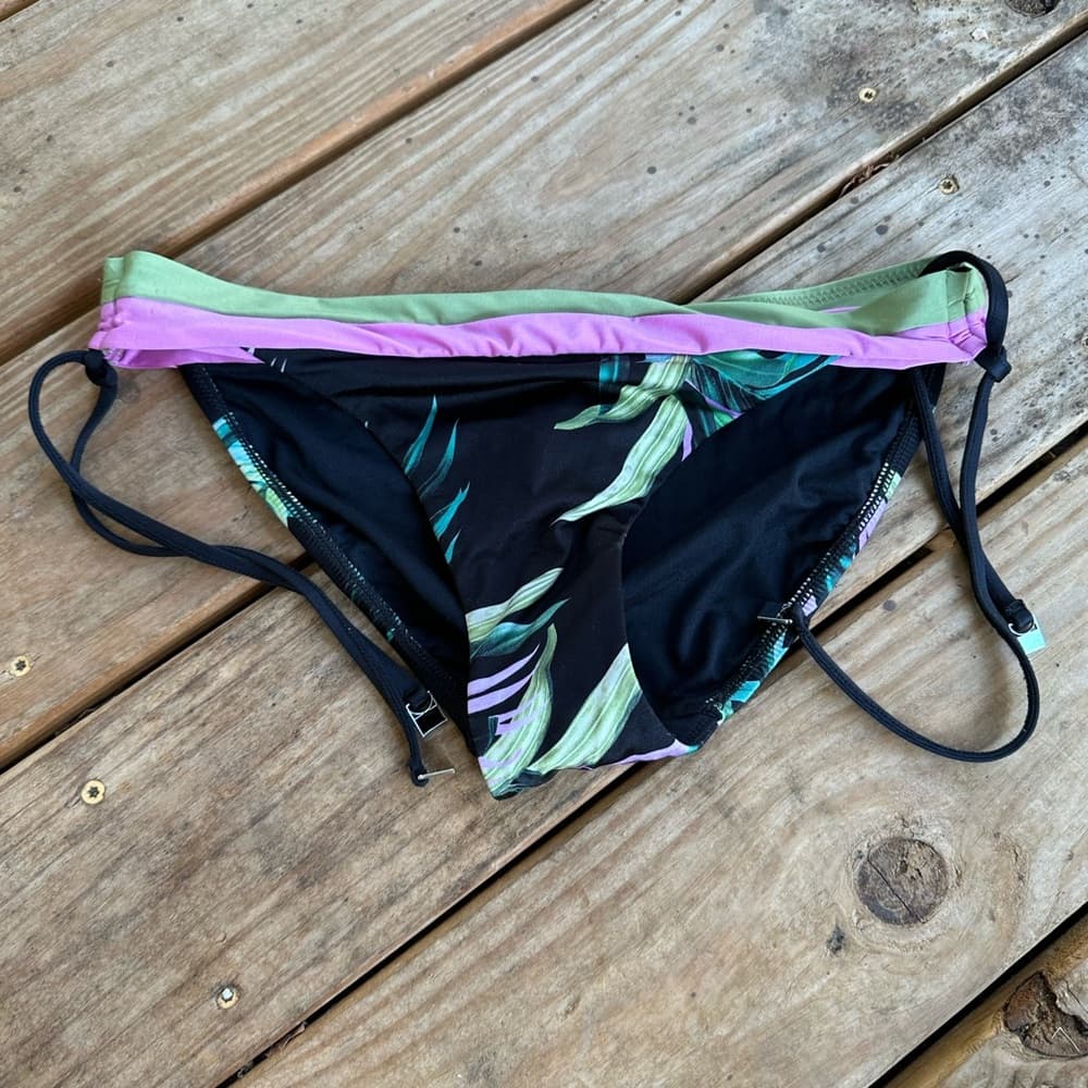 NWOT Seafolly Las Palmas banded tie side hipster bikini bottom - Thumbnail 2