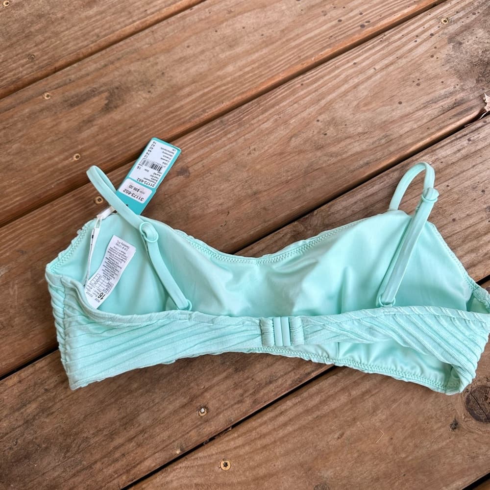 NWT Seafolly Freshwater bikini top fresh mint - Thumbnail 3