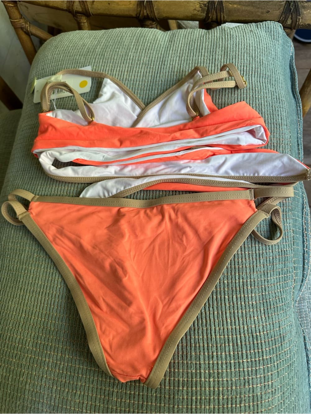 NWT L*Space Chloe Titanium bikini set Sorbet - Thumbnail 4