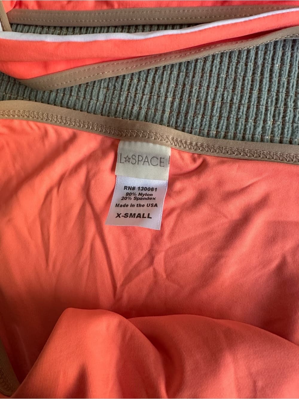 NWT L*Space Chloe Titanium bikini set Sorbet - Thumbnail 2