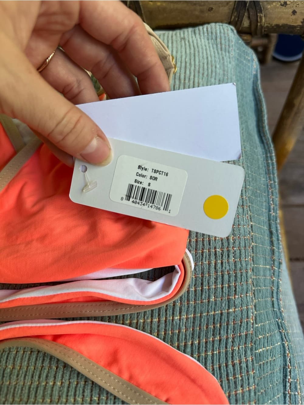 NWT L*Space Chloe Titanium bikini set Sorbet - Thumbnail 3