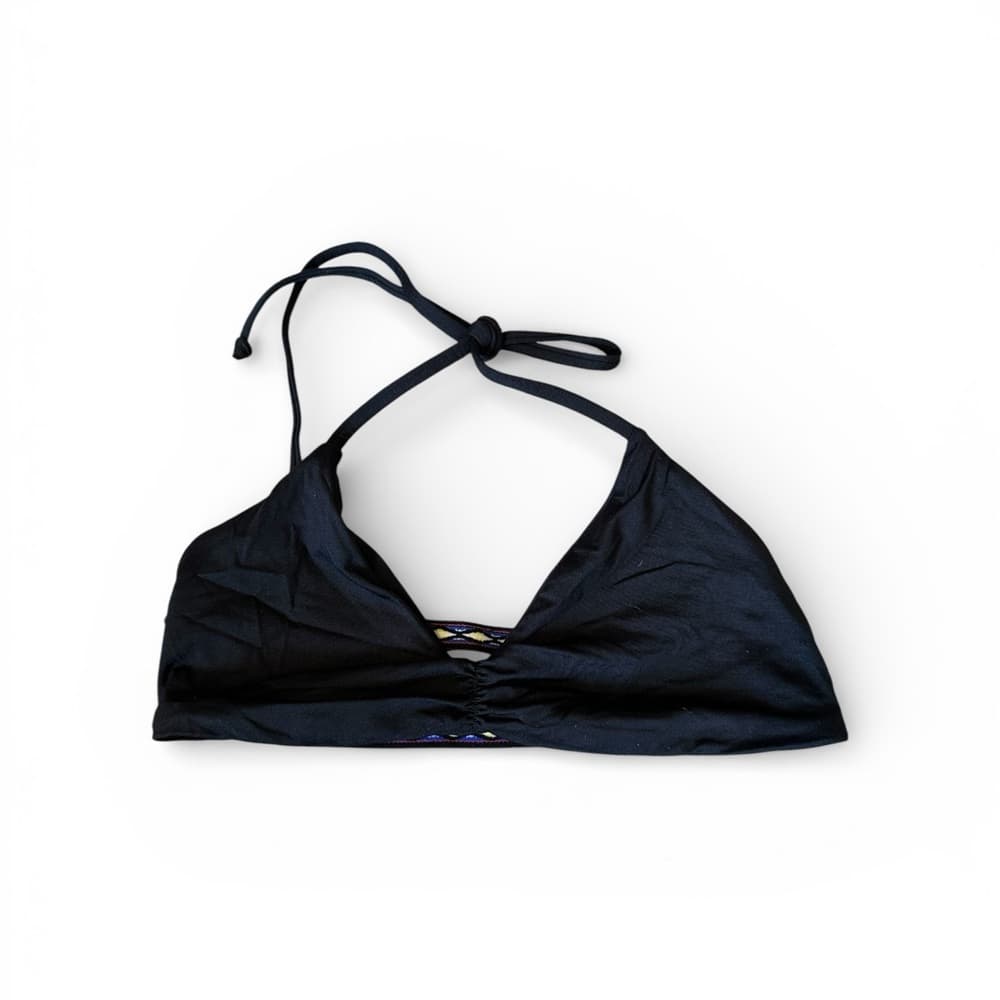 NWOT L*Space strappy back bikini top black - Thumbnail 4