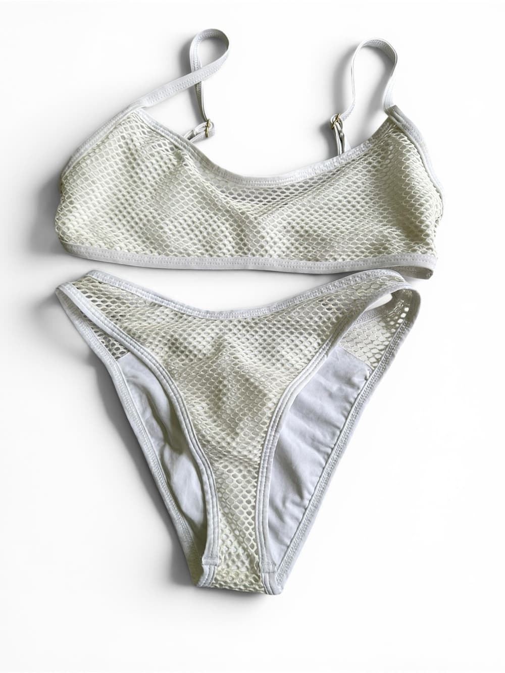 NWOT L*Space Mesh Madness Stevie bikini set white small