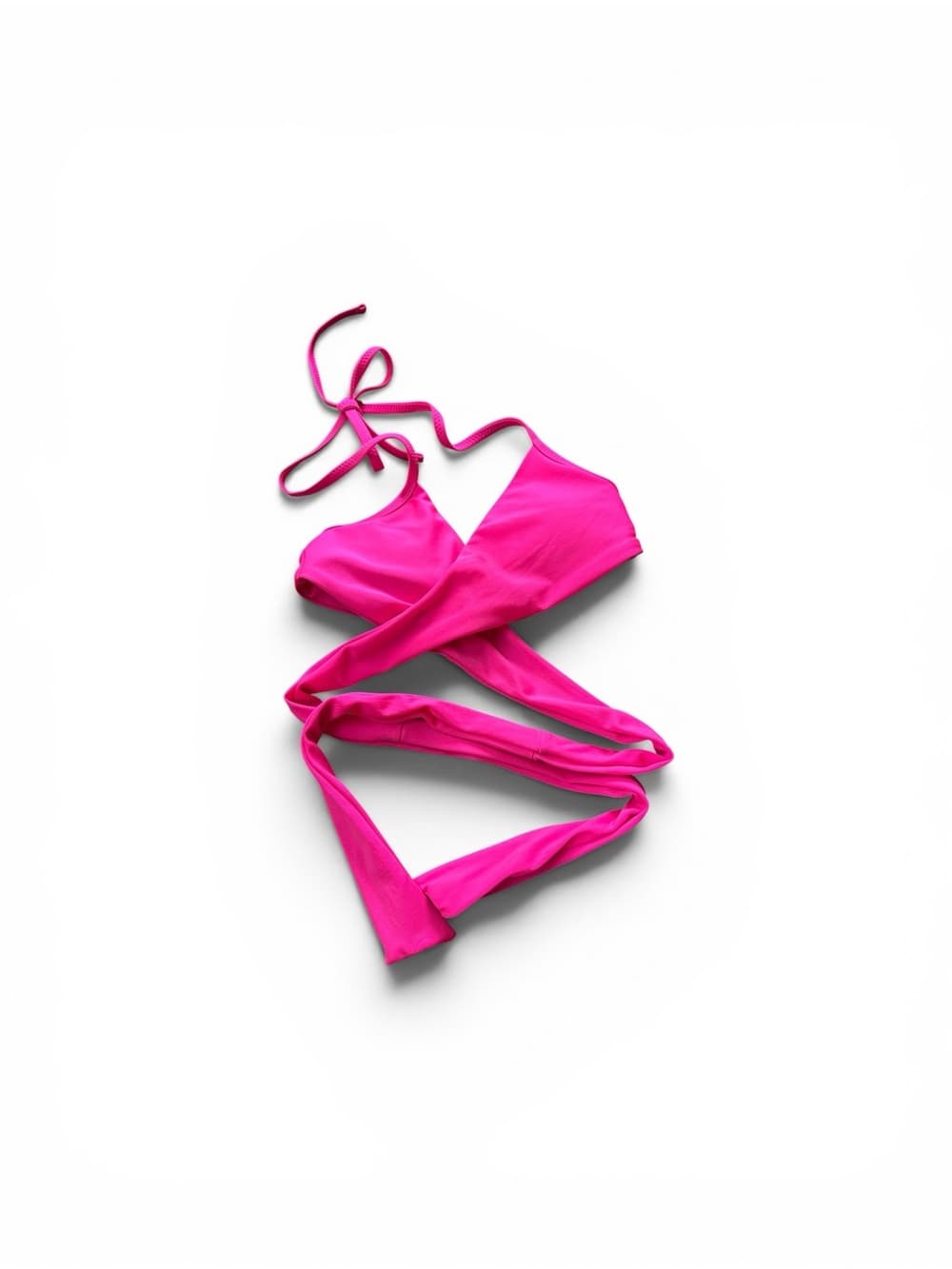 Aerie wrap around bikini top hot pink - Thumbnail 4