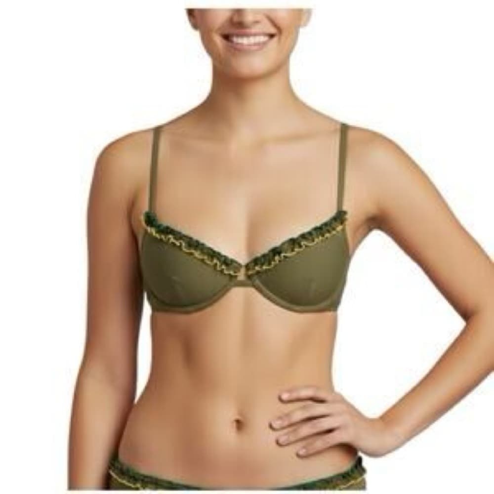 NWT Something Navy Daffodil bikini top xs - Thumbnail 2