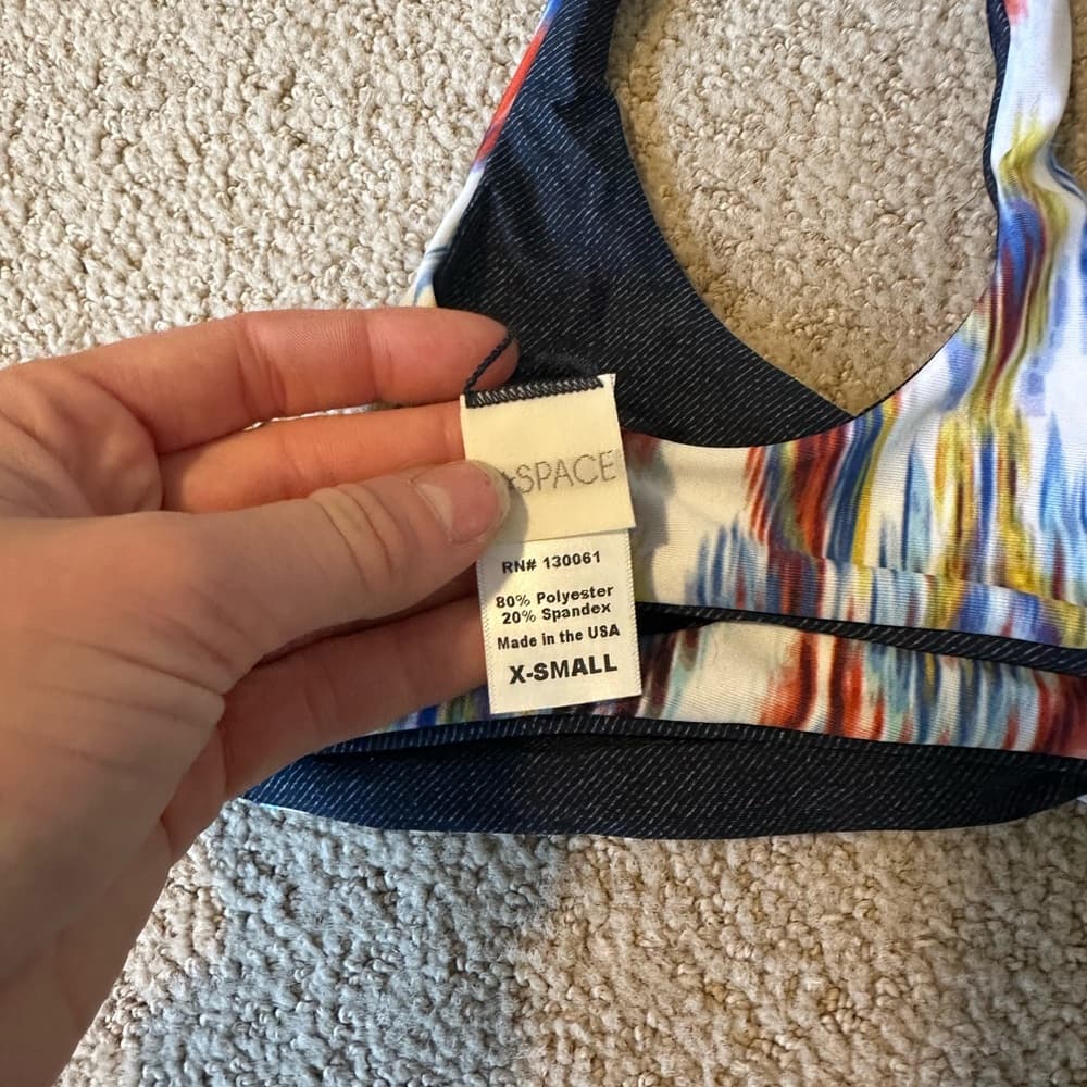 NWOT L*Space Plumagio new wave bikini top - Thumbnail 3
