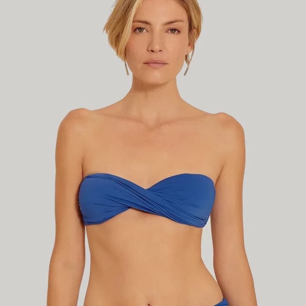 Lenny Neimeyer twisted bikini top cobalts - Thumbnail 4
