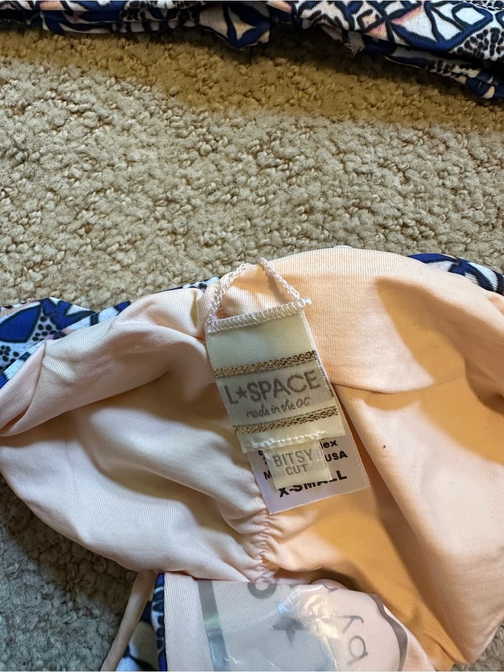 NWOT L*Space Tanzania Dream bikini set extra small - Thumbnail 2
