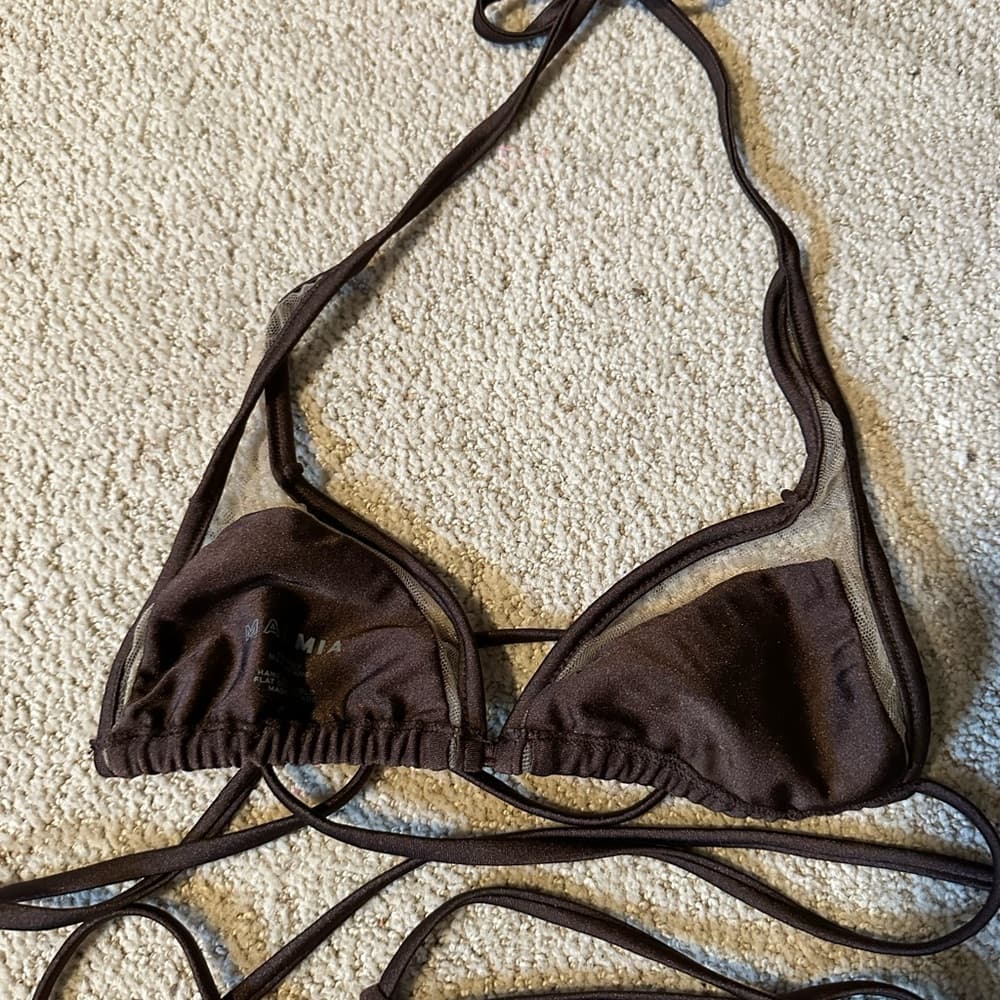 Mai Mia strappy bikini top brown - Thumbnail 2