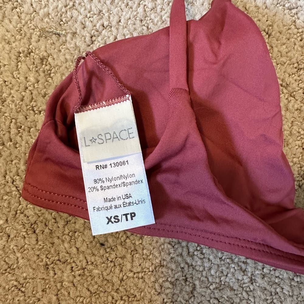 NWOT L*Space Daisy bikini top rose paradise - Thumbnail 3