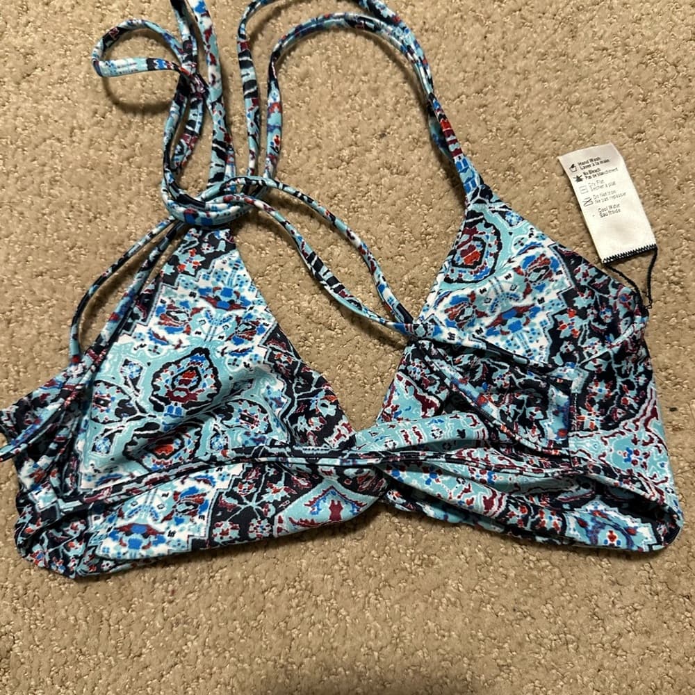 NWOT L*Space Hartley bikini top Moroccan print - Thumbnail 2