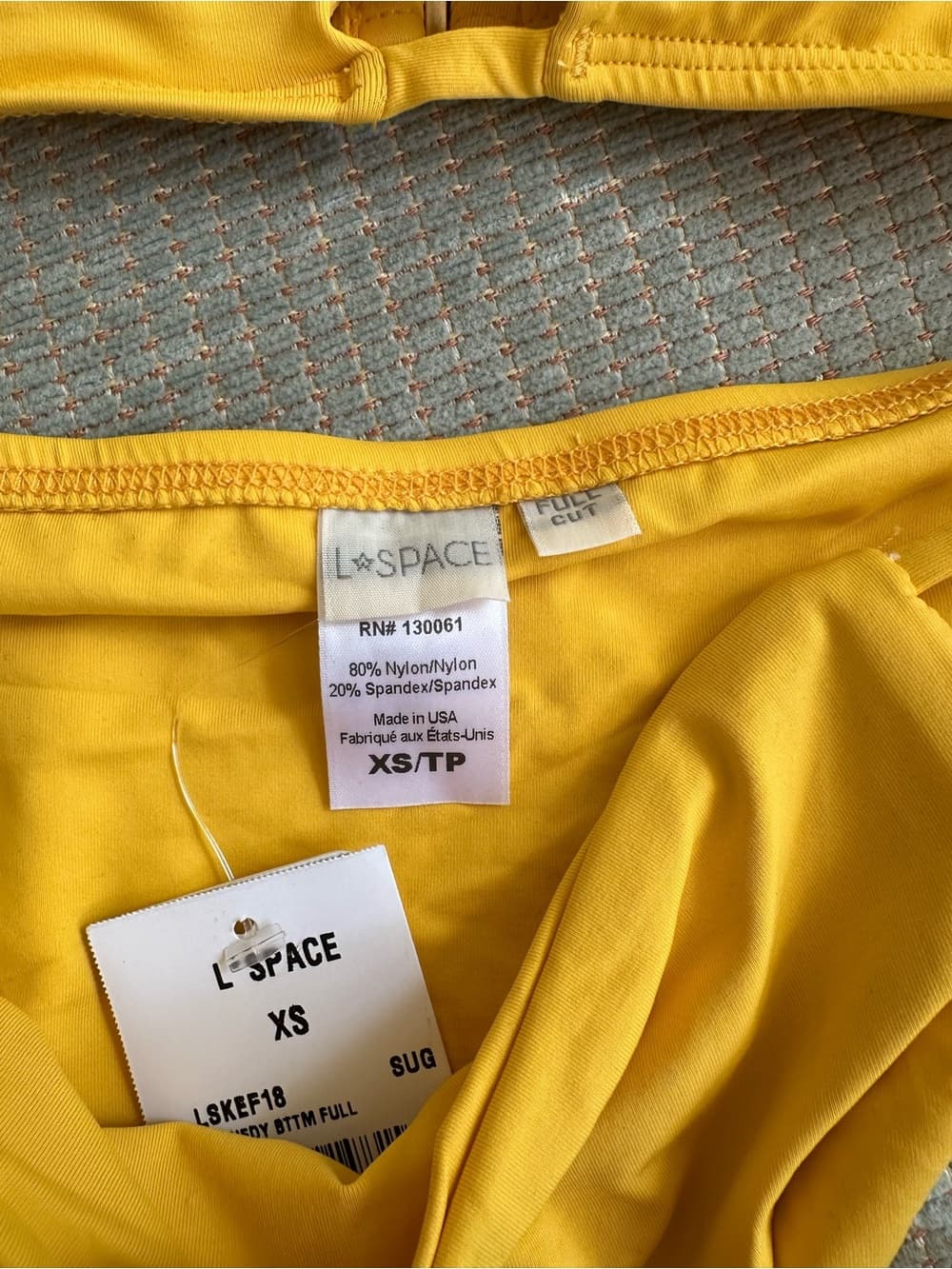 NWT L*Space Playa Kennedy bikini set sunshine yellow - Thumbnail 2