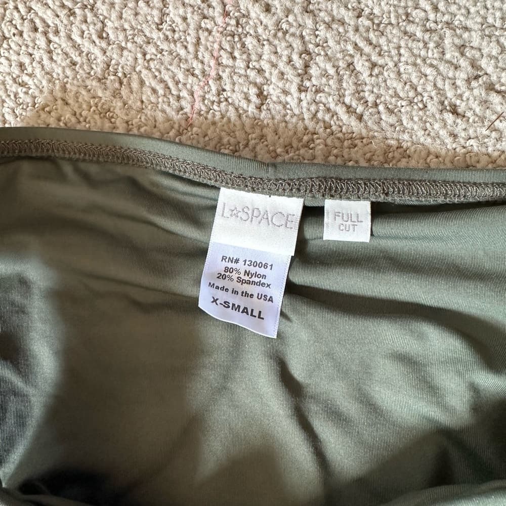 NWOT L*Space Monique full cut bikini bottoms fern - Thumbnail 2