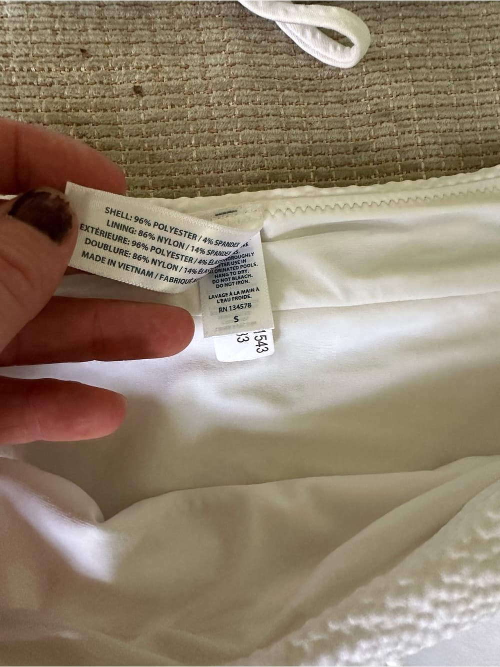 Vineyard Vines textured bikini set off white small - Thumbnail 3