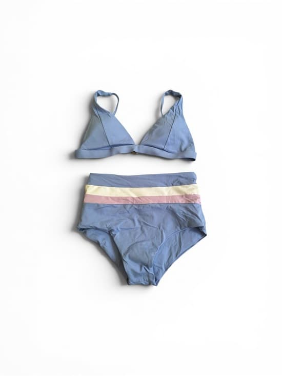 NWT L*Space Nina Portia bikini set Peri Blue extra small - Thumbnail 6
