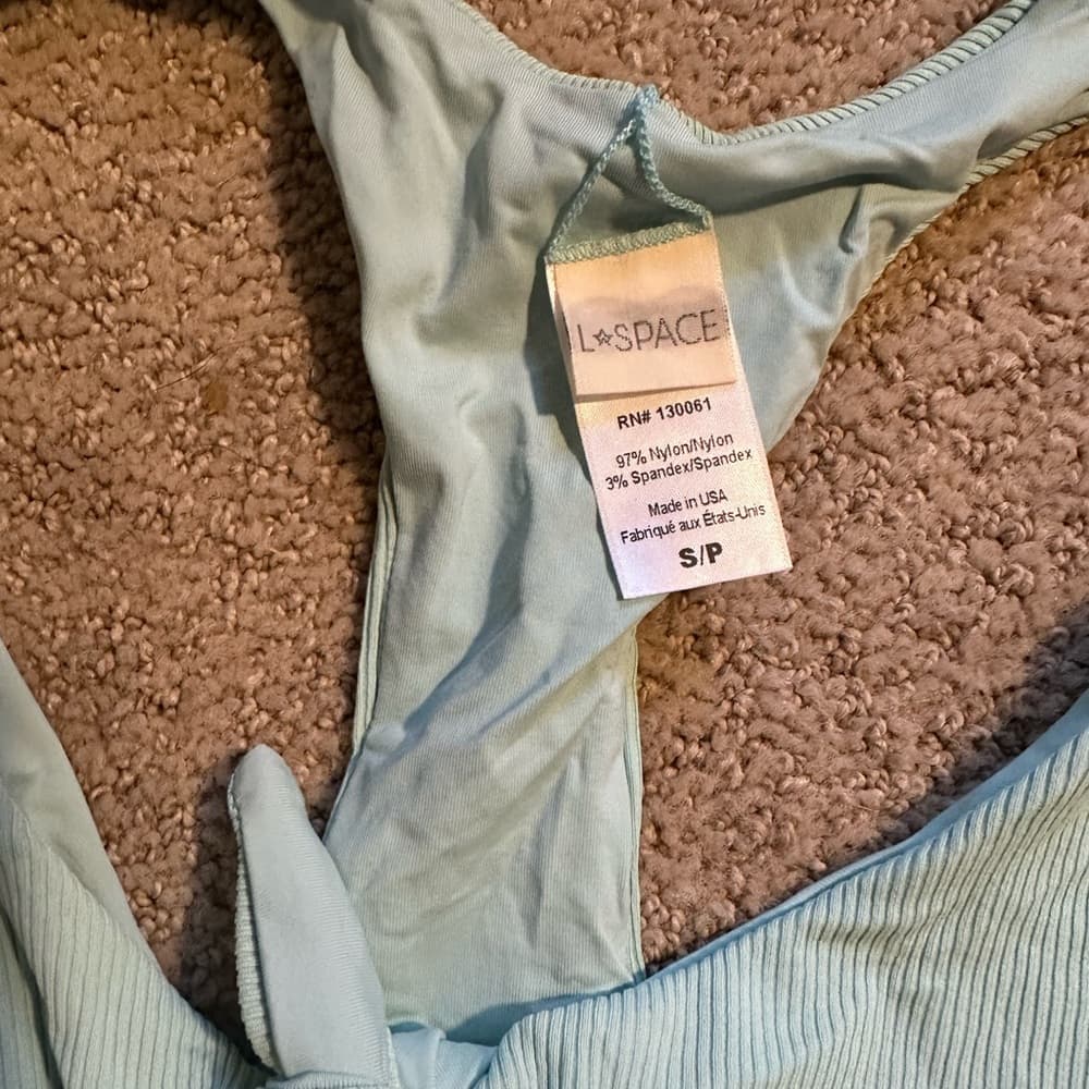 NWOT L*Space Tara ribbed bikini top - Thumbnail 2