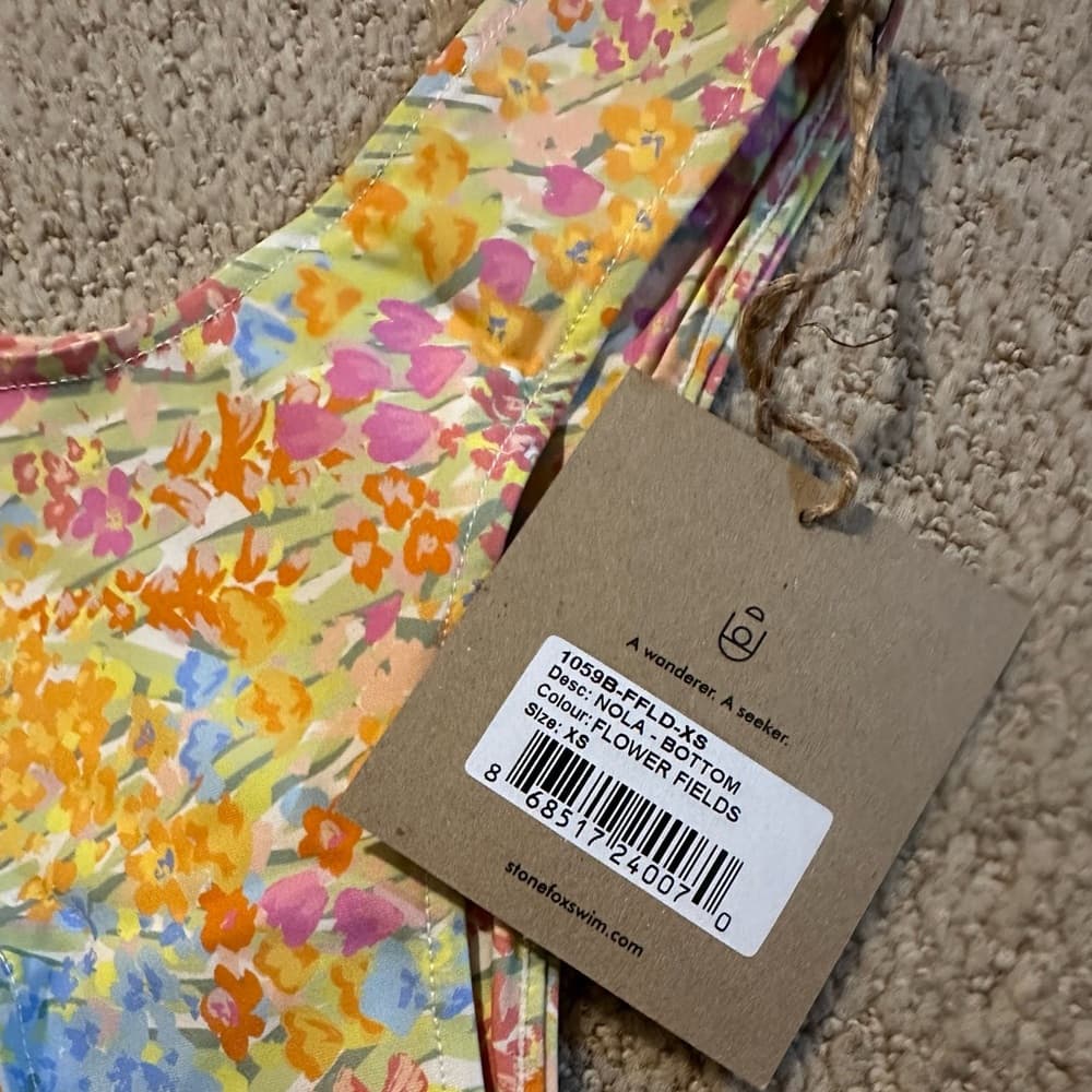 NWT Stone Fox Nola bikini bottoms Flower Fields - Thumbnail 3