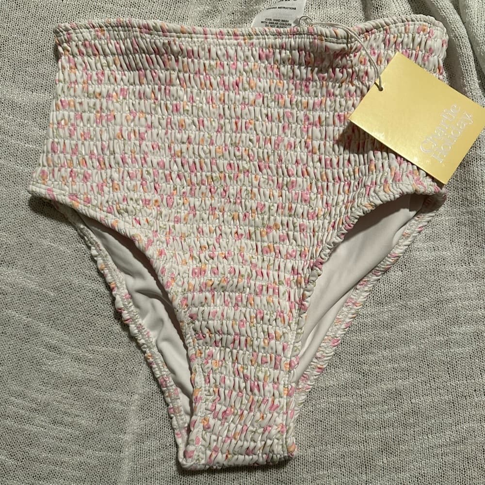 NWT Charlie Holiday Cabo high rise bikini bottoms