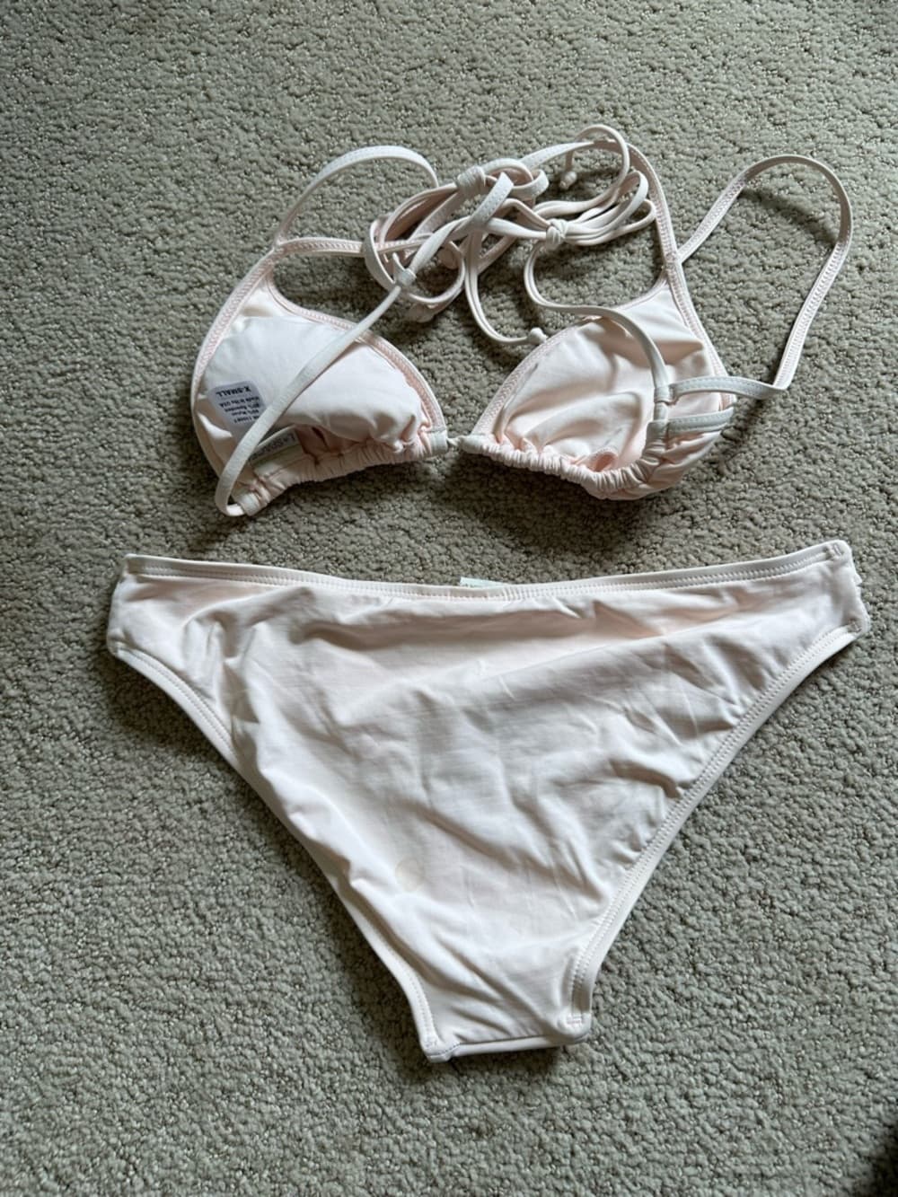 NWT L*Space triangle bikini set light pink - Thumbnail 3