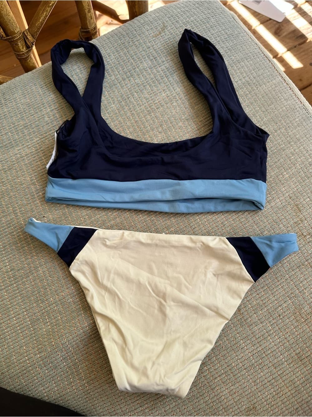 NWOT L*space Miller colorblock bikini set extra small - Thumbnail 3