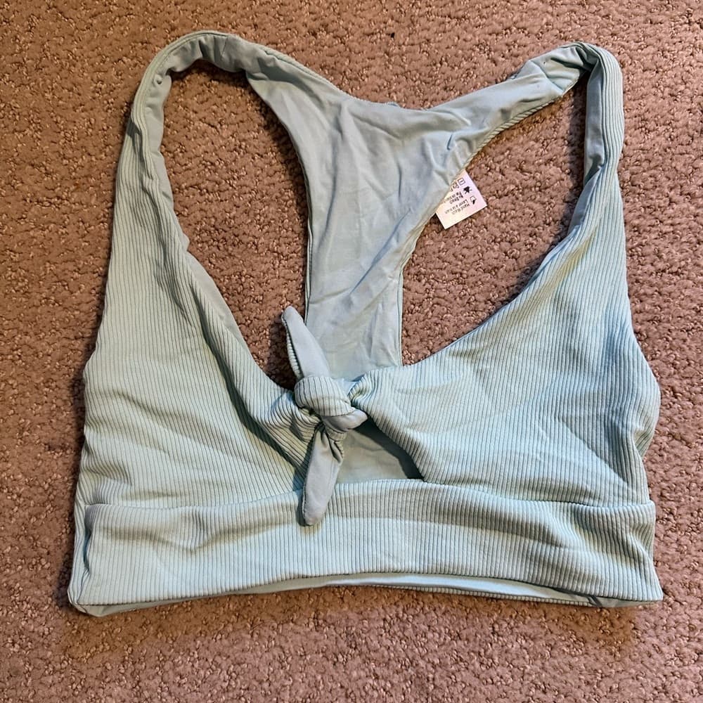 NWOT L*Space Tara ribbed bikini top