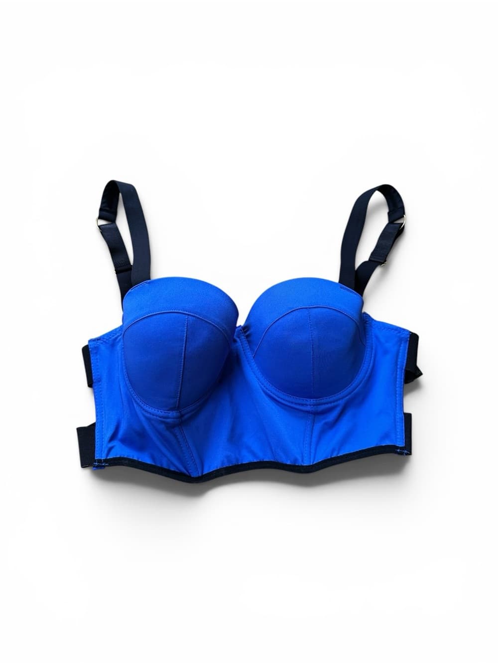 Bebe bustier corset bikini top black blue - Thumbnail 6