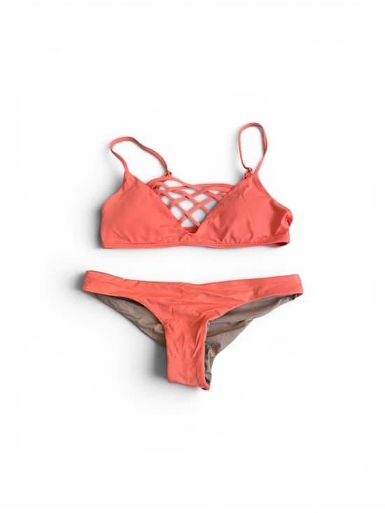 NWOT L*Space Jaime bikini set orange extra small - Thumbnail 6